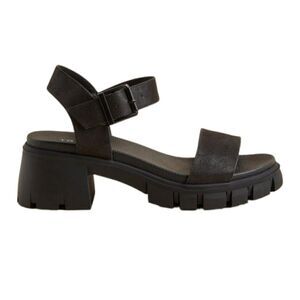 NWOT Torrid Black Lug Outsole Heel Sandal 12WW